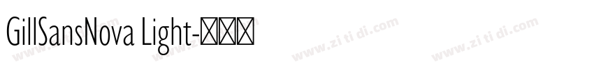 GillSansNova Light字体转换